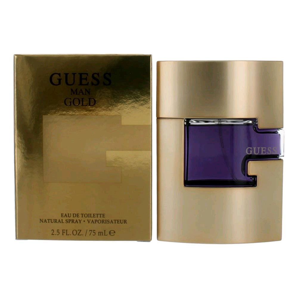 Bottle of Guess Gold by Guess, 2.5 oz Eau De Toilette Spray for Men
